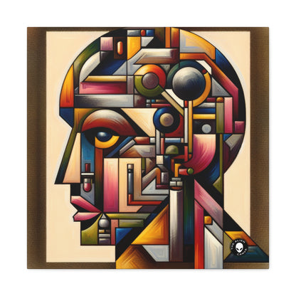 "My Cubist Reflection" - The Alien Canva Cubism