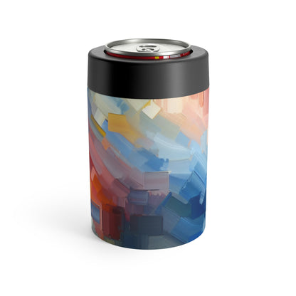 "Coucher de soleil tranquille : une peinture de champ de couleur pastel doux" - La peinture de champ de couleur Alien Can Holder