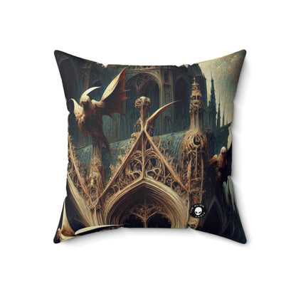 - The Alien Spun Polyester Square Pillow Gothic Art