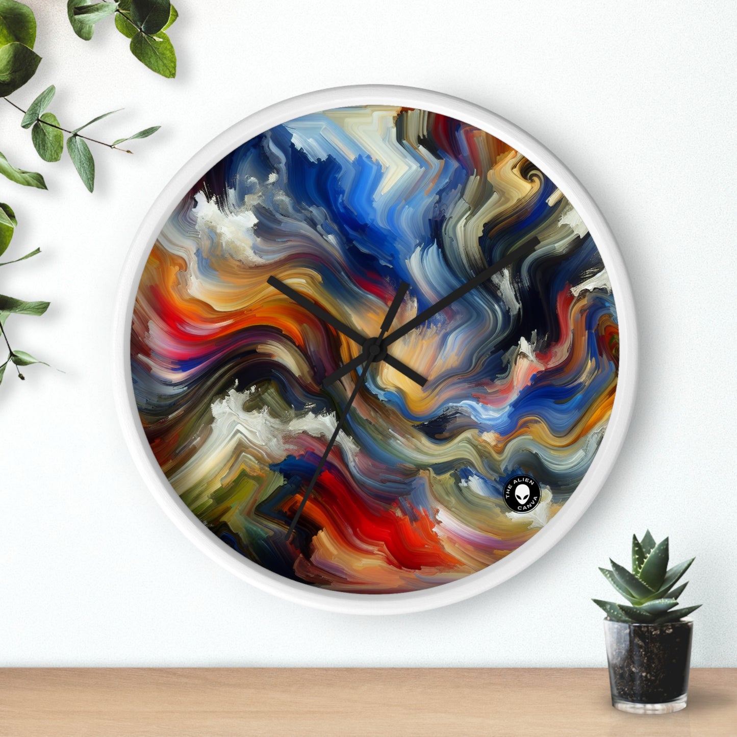 "Cacophony of Conflict" - The Alien Wall Clock Expressionism