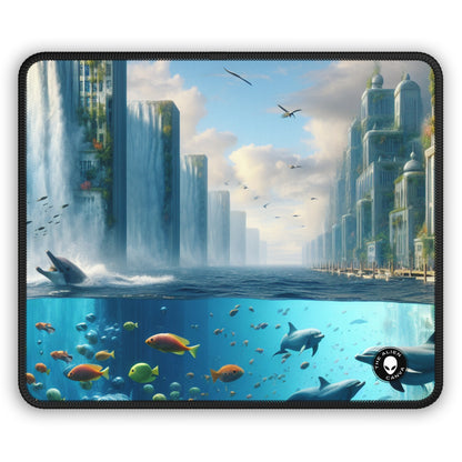 "City of Atlantis: Imagination Unleashed" - The Alien Gaming Mouse Pad