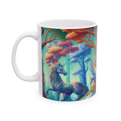 "Crystal Forest: Realm of Mythical Beings" - The Alien Ceramic Mug 11oz