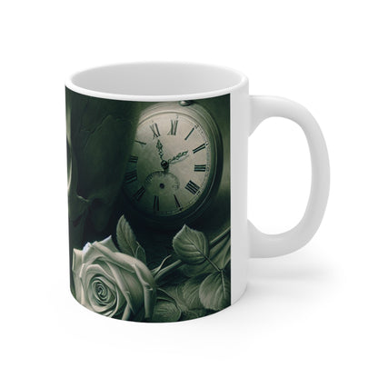 "Lingering Decay" - The Alien Ceramic Mug 11oz Vanitas Painting Style