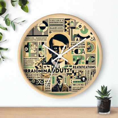 "Cacophony of Mundane Madness: A Dadaist Collage" - The Alien Wall Clock Dadaism