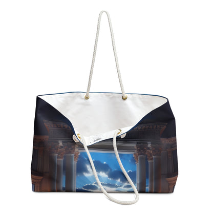 Title: "Ocean Symphony: A Photorealistic Ode to the Crashing Waves" - The Alien Weekender Bag Photorealism