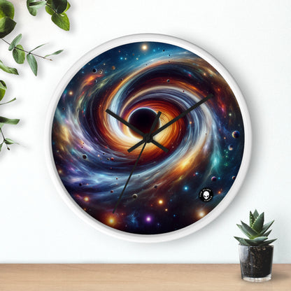 "Galactic Vortex: The Colorful Dance of Stars and Planets" - The Alien Wall Clock