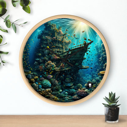 "Whimsical Underwater World" - The Alien Wall Clock