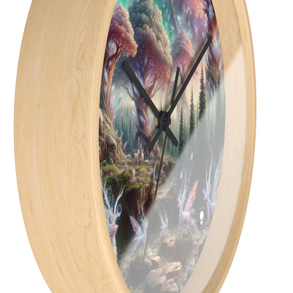 "Crystal Forest: A Magical Realm" - The Alien Wall Clock