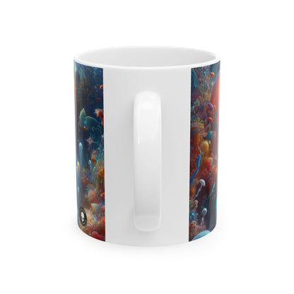 « Pays des merveilles aquatiques enchanté » – Tasse en céramique Alien 11 oz