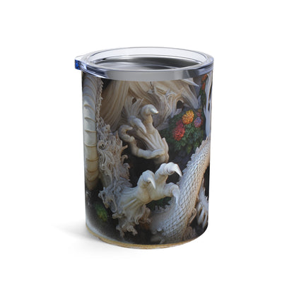 "Fiery Dragon Fountain: Heaven's Cascade" - The Alien Tumbler 10oz Rococo Style