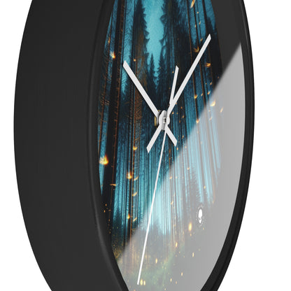 « Twilight Enchantment : Firefly Forest » – L'horloge murale extraterrestre