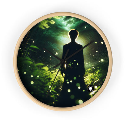 "Enchanted Firefly Forest" - The Alien Wall Clock