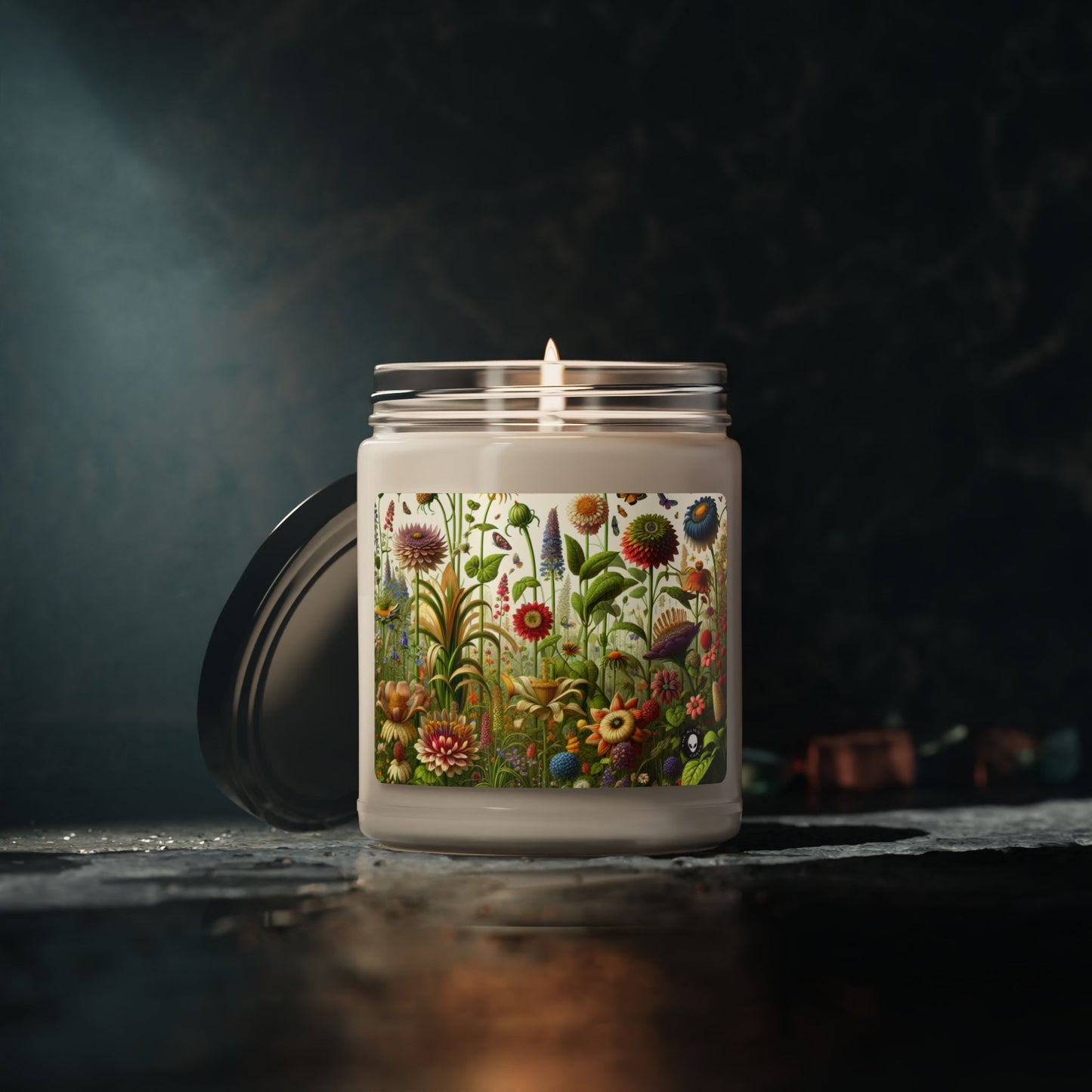 "Enchanted Garden: A Whimsical Scene" - The Alien Scented Soy Candle 9oz