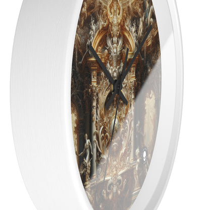 "Baroque Banquet: A Feast of Opulence" - The Alien Wall Clock Baroque