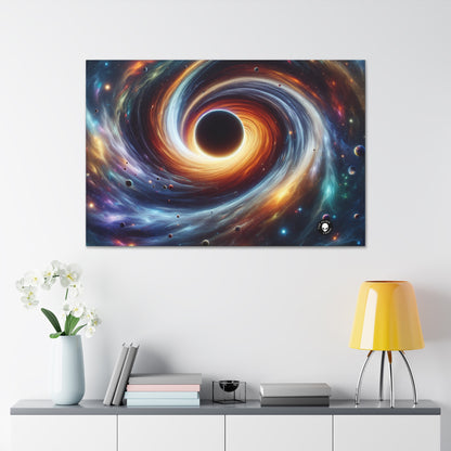 "Galactic Vortex: The Colorful Dance of Stars and Planets" - The Alien Canva