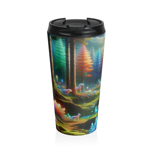 "Crystal Grove: A Fairytale Forest" - The Alien Stainless Steel Travel Mug