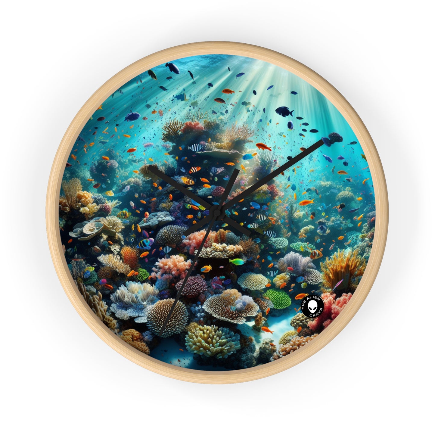 "Underwater Paradise: The Jewel of the Sea" - The Alien Wall Clock