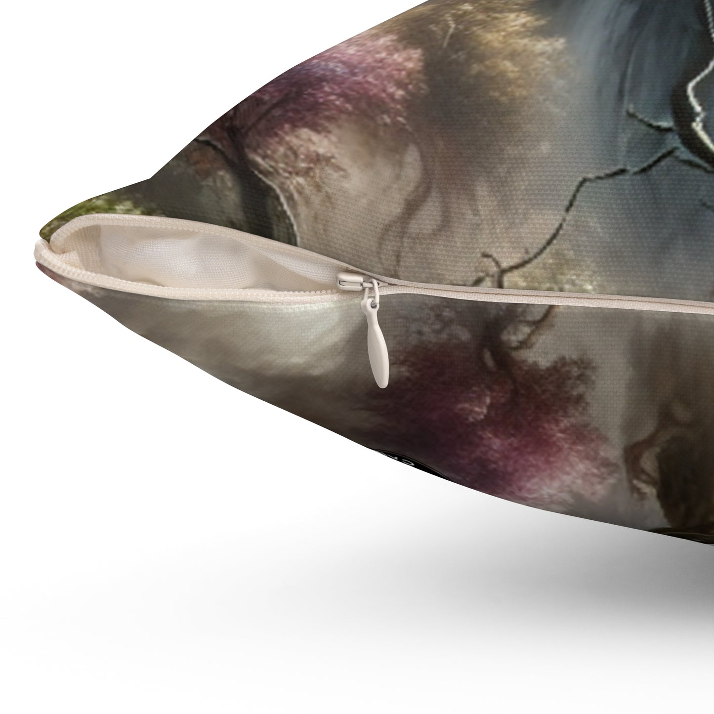 "Thunderstruck Forest"- The Alien Spun Polyester Square Pillow