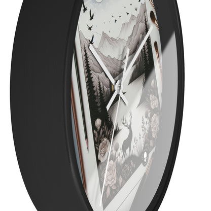 "Twilight Serenity: A Romantic Landscape" - The Alien Wall Clock Romanticism