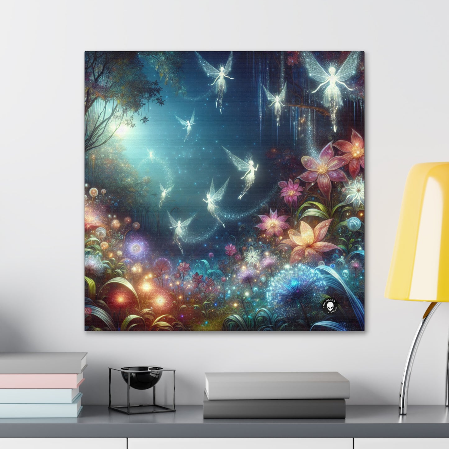 "Enchanted Moonlit Flower Forest" - The Alien Canva