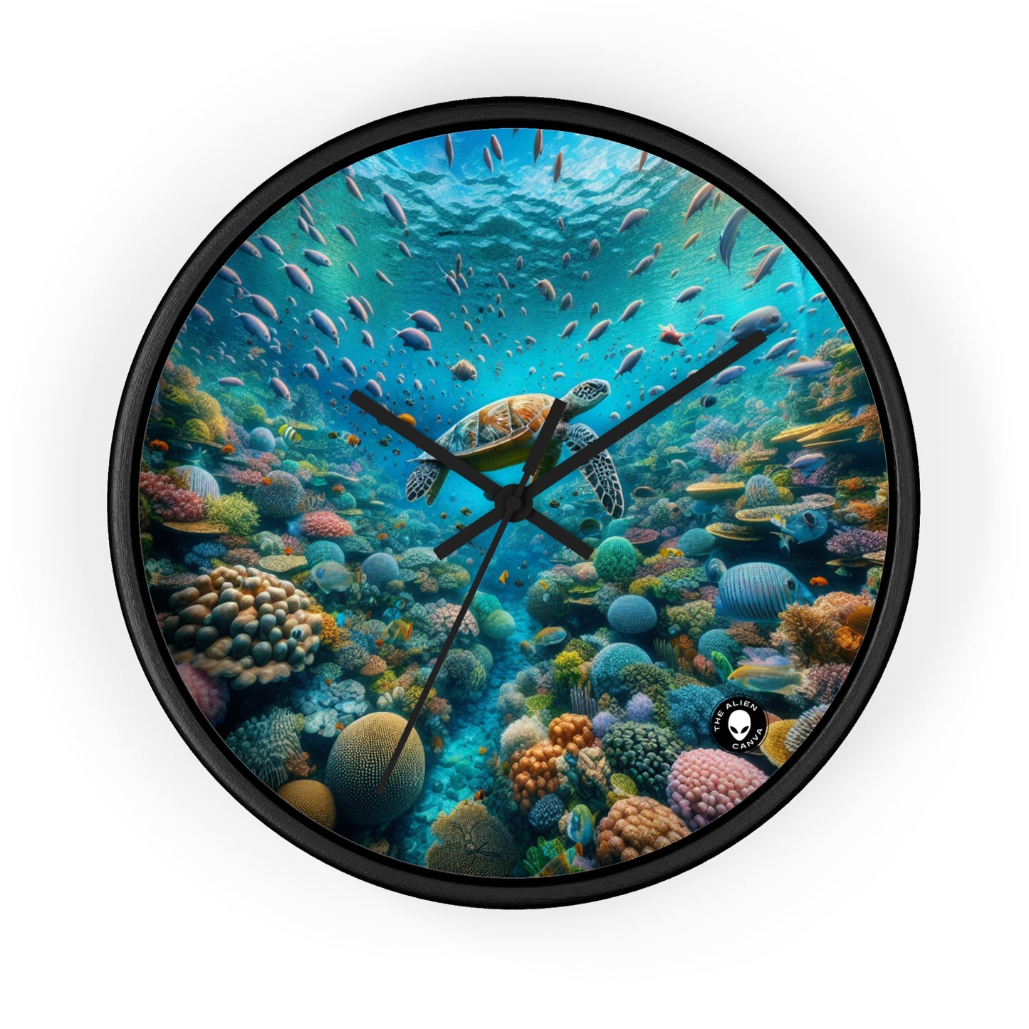 "Beneath the Surface: An Underwater Wonderland" - The Alien Wall Clock