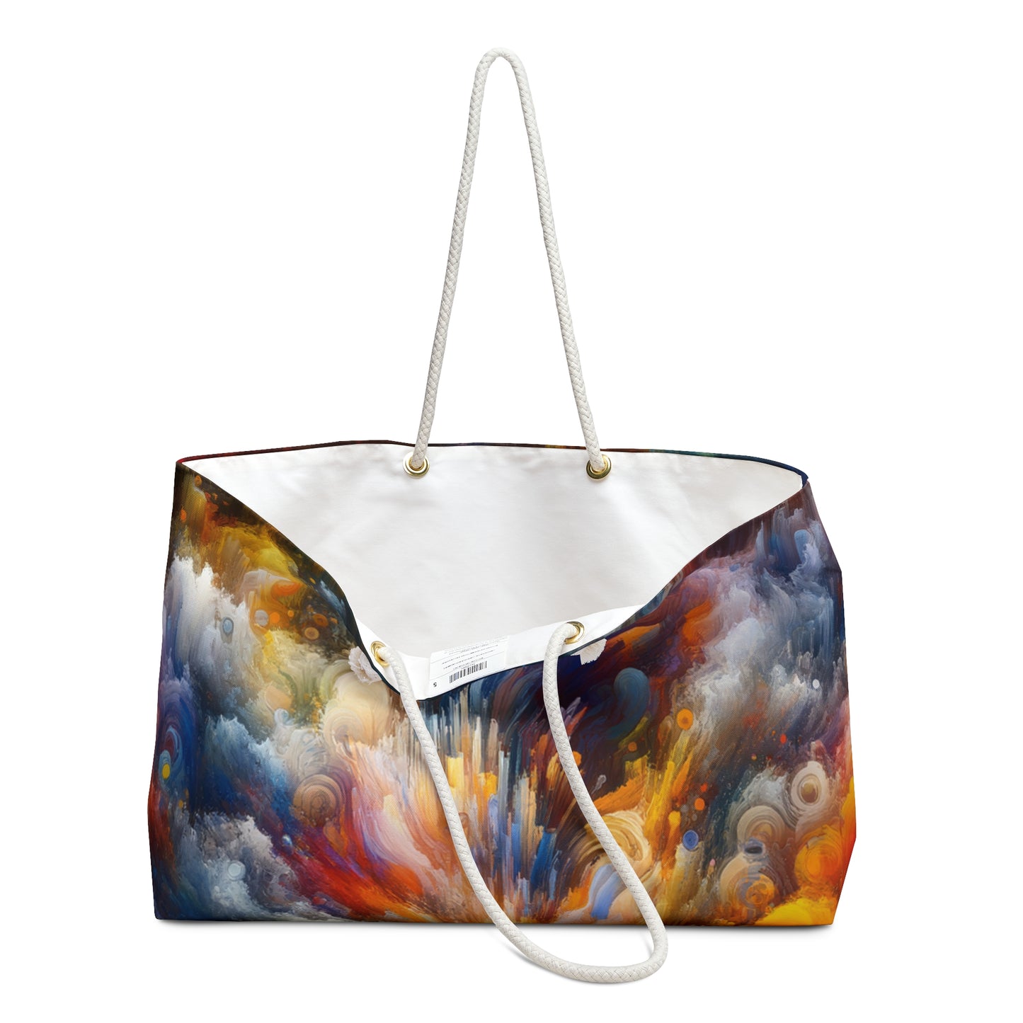 "Chaos vibrant". - Le sac Alien Weekender Style expressionnisme abstrait
