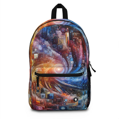 "Futuristic City Nights: A Dazzling Metropolis of Innovation and Imagination" - The Alien Backpack Digital Art