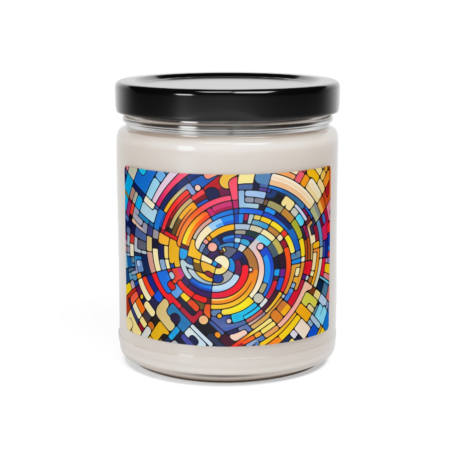 "Endless Possibilities" - Vela de soja con aroma a alienígena, 9 oz, estilo de arte abstracto