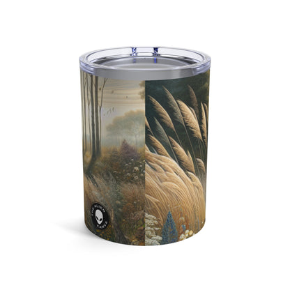 "Renacimiento y decadencia: una instalación de arte sostenible" - The Alien Tumbler 10oz Environmental Art