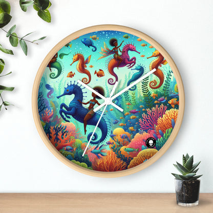 Enchanted Aquatic Realm: Mermaids and Seahorses - The Alien Wall Clock