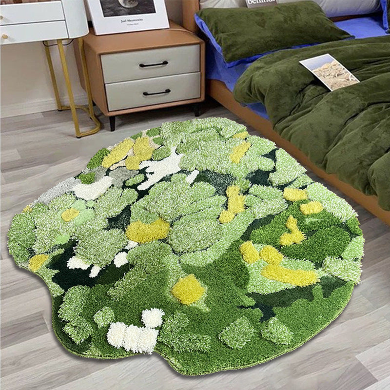 New Ins Style Moss Carpet Shaped Irregular Casual Corner Feet Living Room Carpet Floor Mat Art