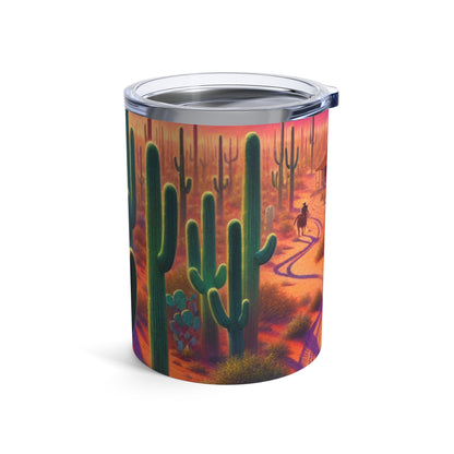 "Pluie rougeoyante : le reflet d'une ville" - The Alien Tumbler 10oz Realism