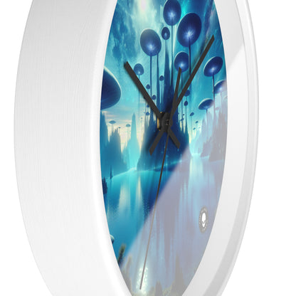 "Moonlit Mushroom Lake" - The Alien Wall Clock