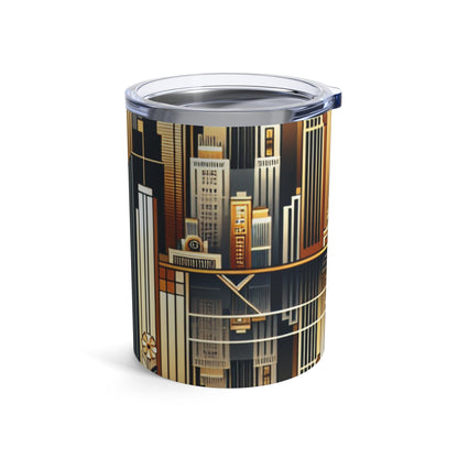 "Luxe Deco: Artistic Elegance at The Grand Hotel" - The Alien Tumbler 10oz Art Deco