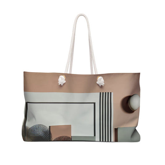 "Harmony in Geometry: A Minimalist Digital Art Exploration" - The Alien Weekender Bag Post-minimalism