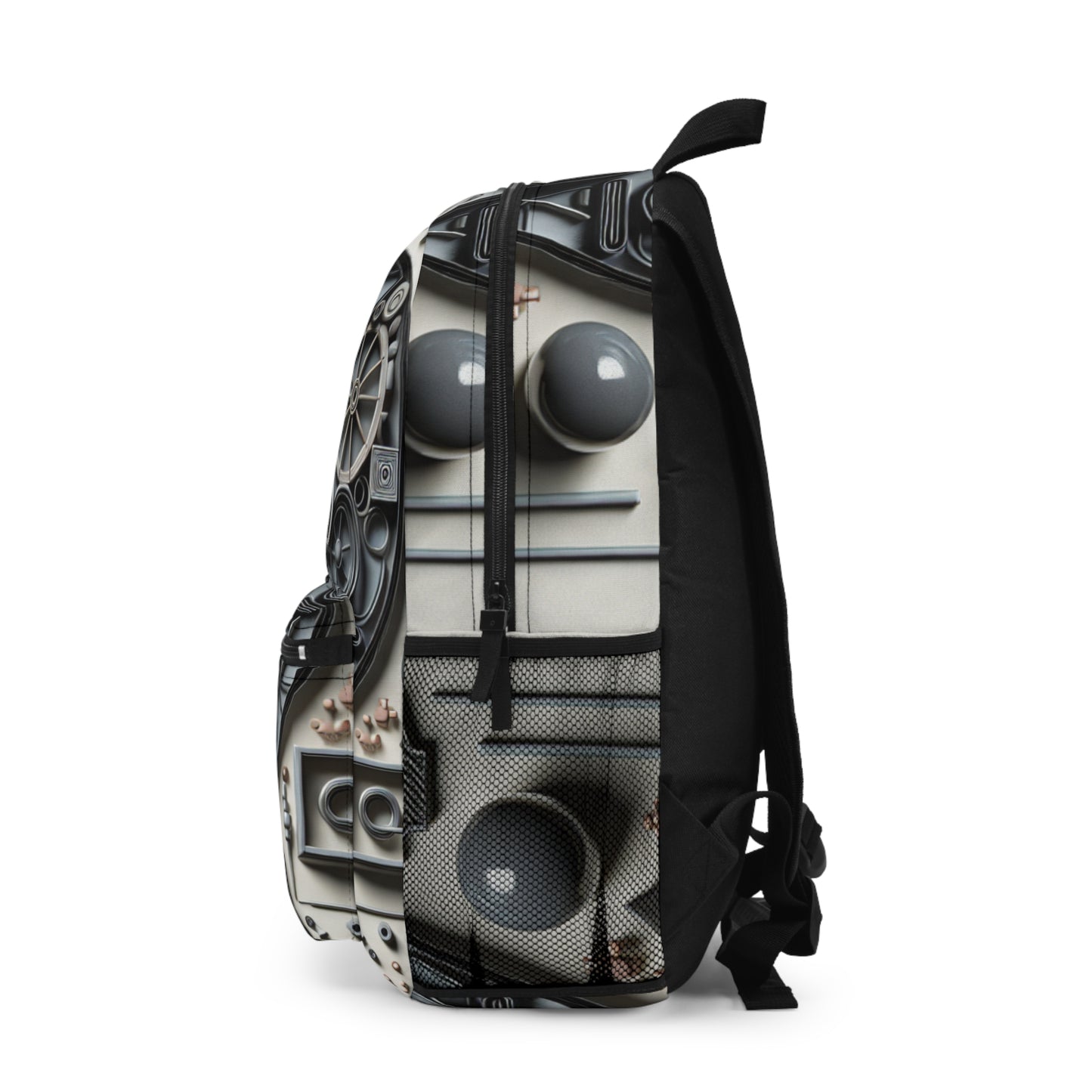 "Temporal Layers: Life's Journey Through Abstract Imagery" - The Alien Backpack Conceptual Art