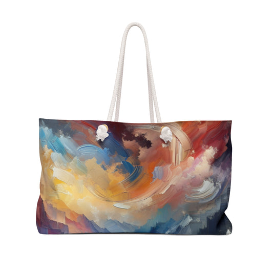 "Abstract Landscape: Exploring Emotional Depths Through Color & Texture" - The Alien Weekender Bag Abstract Expressionism Style