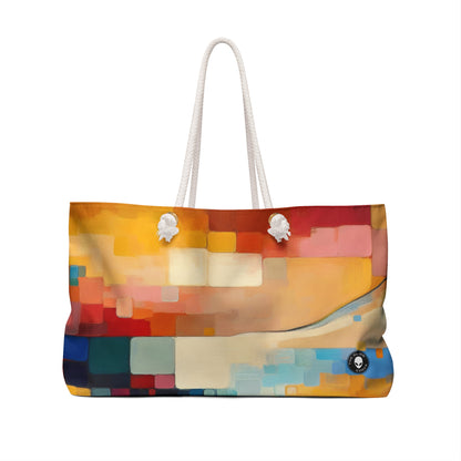 "Sunset Serenity: pintura de campo en colores pastel suaves" - The Alien Weekender Bag Color Field Painting