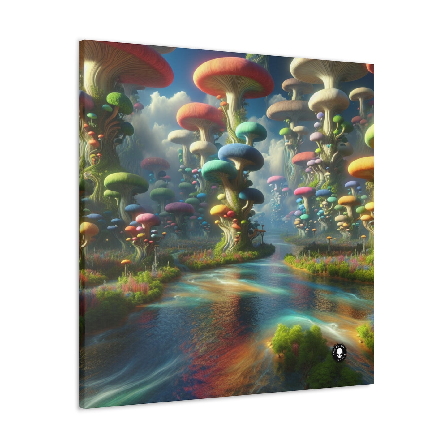 "Mystical Mushroom Wonderland" - The Alien Canva