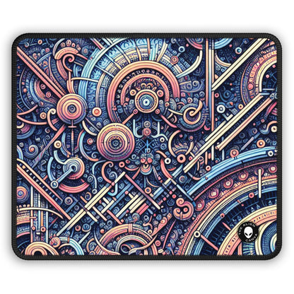 "Chaos & Order: A Dynamic Dance of Colors and Patterns" - The Alien Gaming Mouse Pad Algorithmic Art
