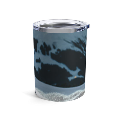 "Winter Hideaway" - El vaso alienígena de 10 oz estilo fotorrealismo