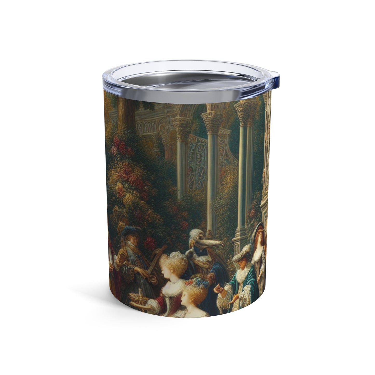 "Regal Elegance: A Gothic Inspired Garden Portrait" - The Alien Tumbler 10oz International Gothic