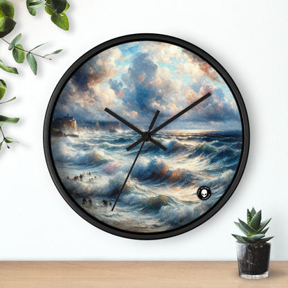 "Storm-Tossed Seas" - L'impressionnisme de l'horloge murale extraterrestre