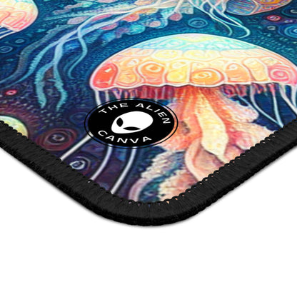 « Luminous Dance of the Deep » – Le tapis de souris de jeu Alien