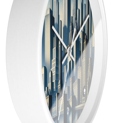 "Métropole moderne : une perspective de précisionisme" - Le précisionisme de l'horloge murale extraterrestre