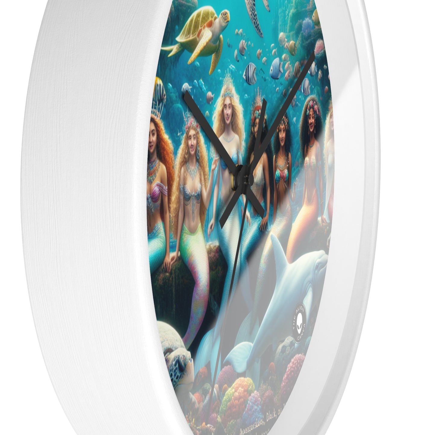 "Dive into the Enchanted Abyss: A Mermaid's Paradise" - The Alien Wall Clock