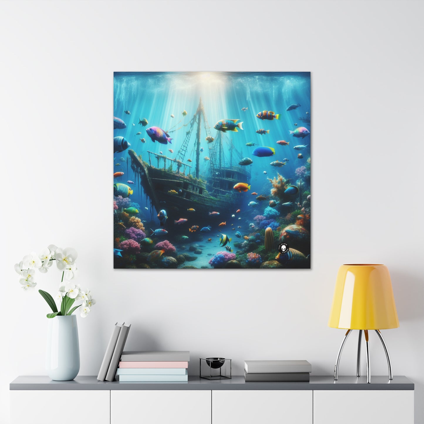 "Sunken Shipwreck Wonderland" - The Alien Canva