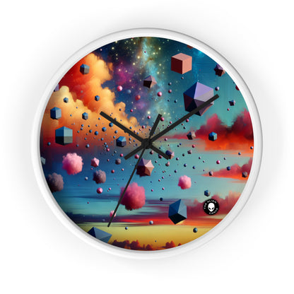 "Floating Dimensions: A Surreal Sky" - The Alien Wall Clock