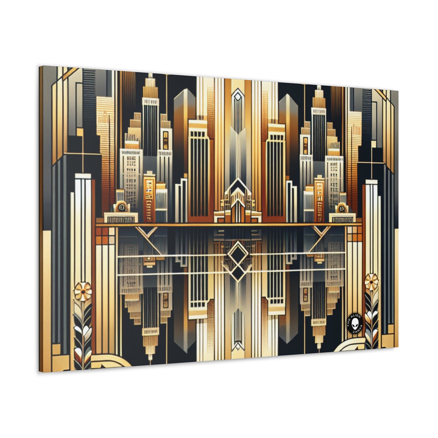 "Luxe Déco : Élégance Artistique au Grand Hôtel" - The Alien Canva Art Deco