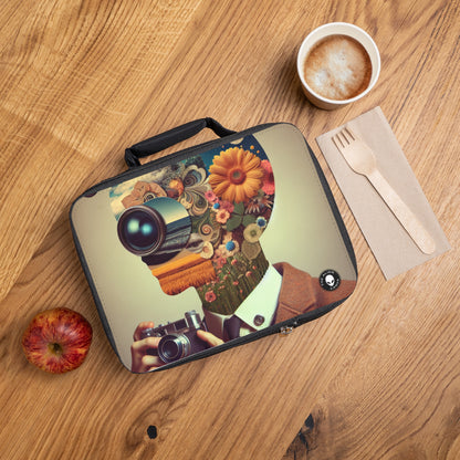 "Nature-Tech Fusion: A Photomontage Exploration"- The Alien Lunch Bag Photomontage